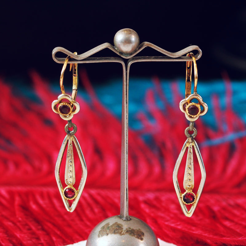 unmarked Vintage Ruby Earrings Women's Earrings Engagement Party Jewelry  Ruby : Amazon.co.uk: Fashion